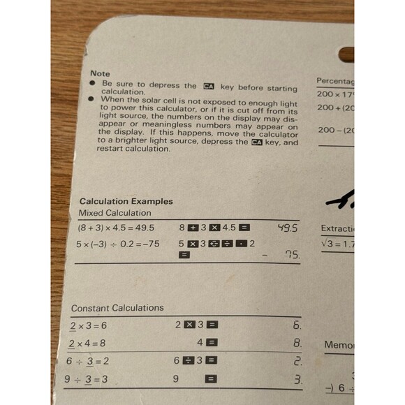 NOS Vintage Canon LS-41 Solar Calculator Works NIB - Picture 5 of 5